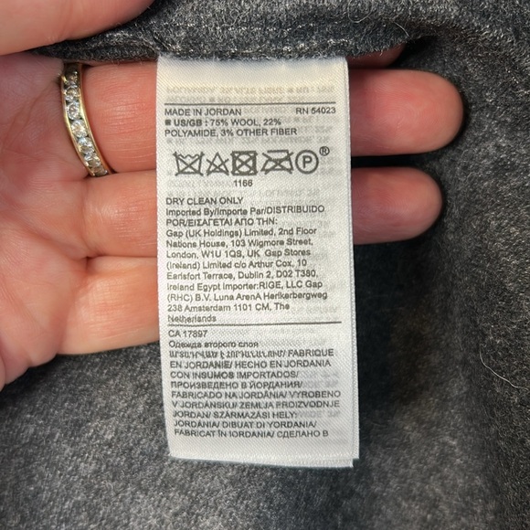 Banana Republic Grey Wool Blend Single Button Stretch Blazer SZ 10. - Picture 8 of 8